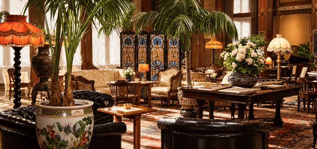 Grand Hôtel Des Bains On Lido Di Venezia: A Stellar Comeback In 2030 8 Historic lounge of the Grand Hôtel des Bains. AI illustration